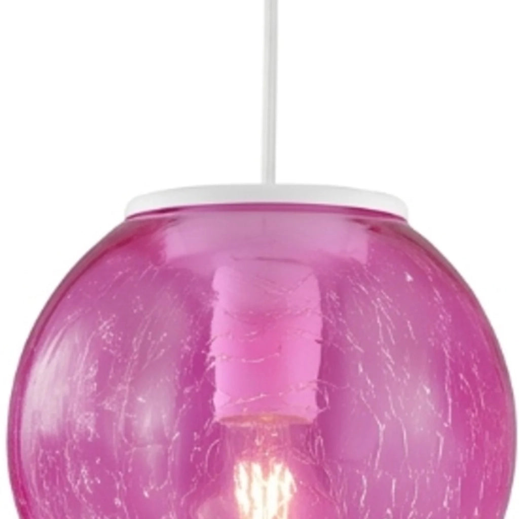 Sospensione Andromeda 1 Luce Rosa E Bianco Luceart Design