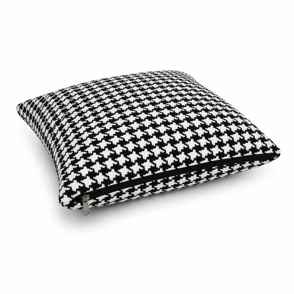 Cuscino decorativo 45x45 cm Sfoderabile in poliestere - Nero/Bianco