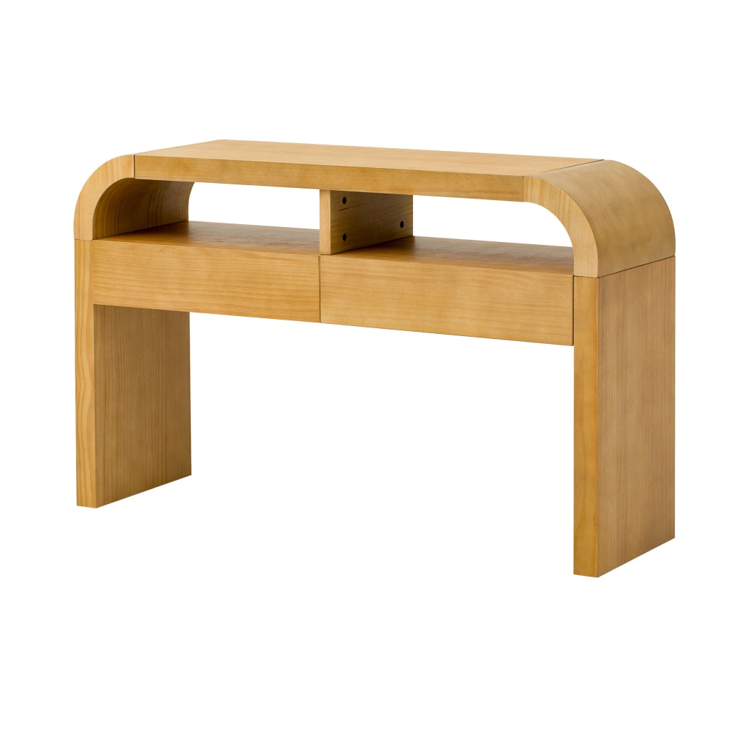 Consolle Ingresso con Cassetti e Ripiani ¨C Xylo ¨C Slim, Legno, Naturale