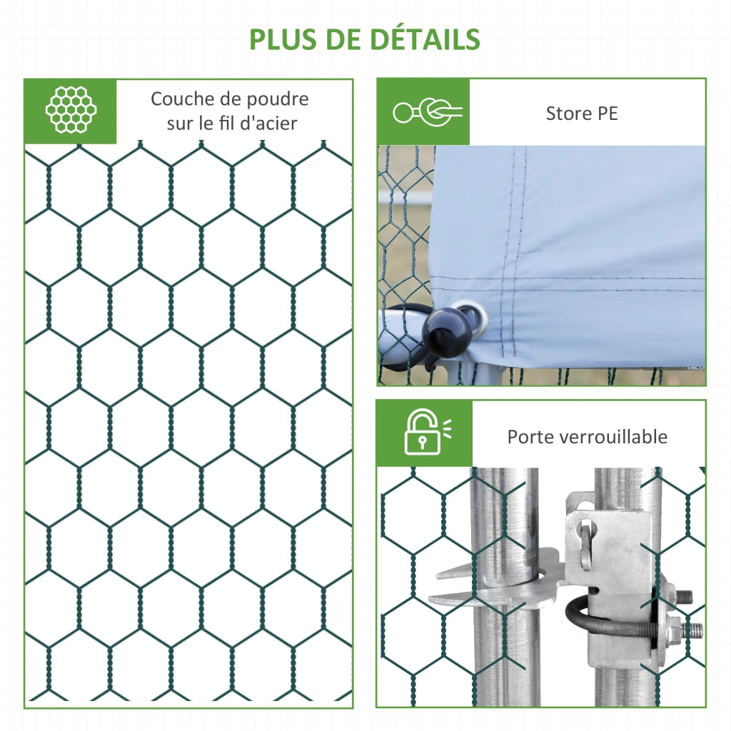 Recinto per esterno 6 m2 ¨C Minimal ¨C Griglia acciaio galvanizzato 3x2x2 m