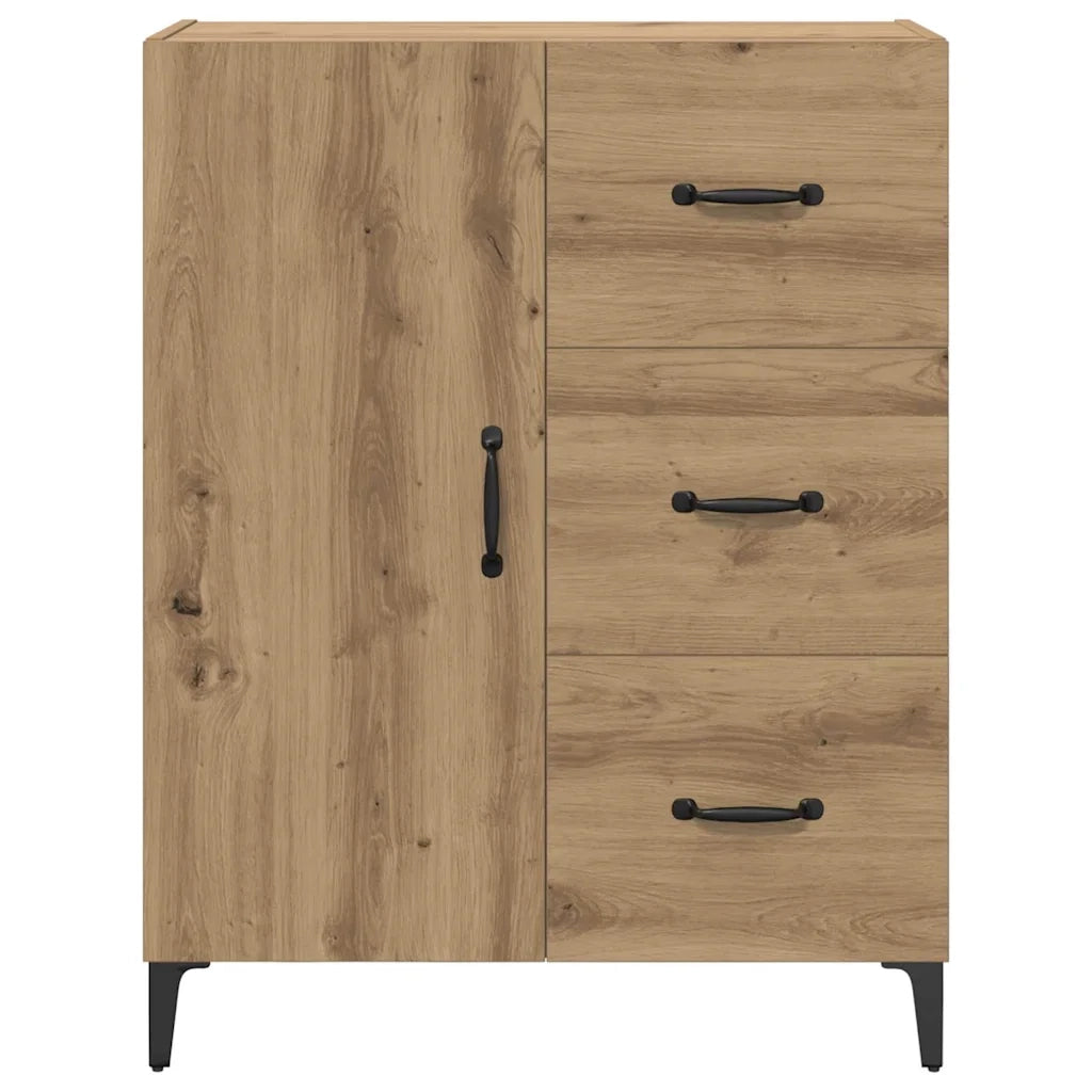 Credenza-Buffet-Armadio da cucina Rovere artigianale 69,5 x 34 x 90 cm Legno multistrato 627486