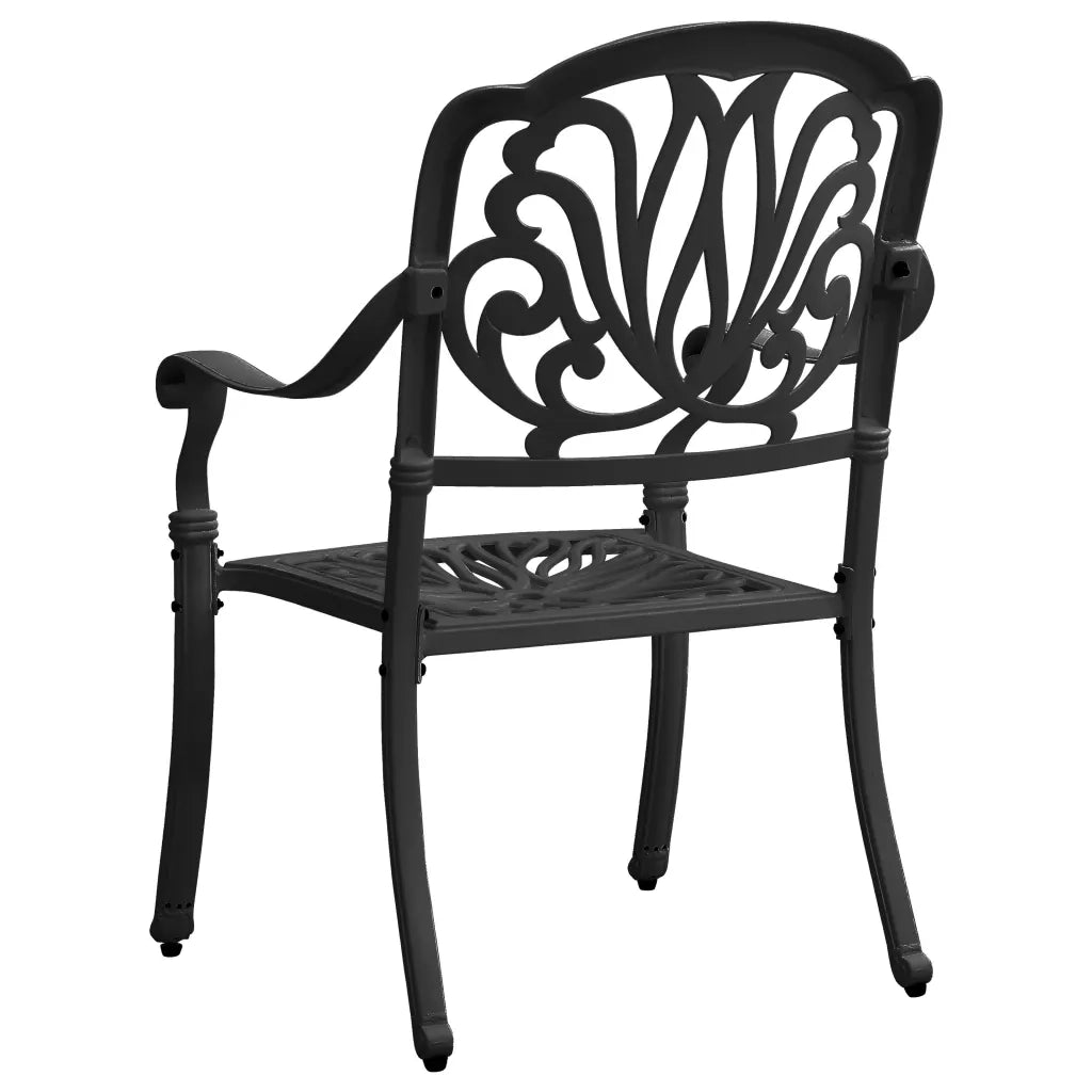 Set da Bistrot 3 pz in Alluminio Pressofuso Nero 3070575
