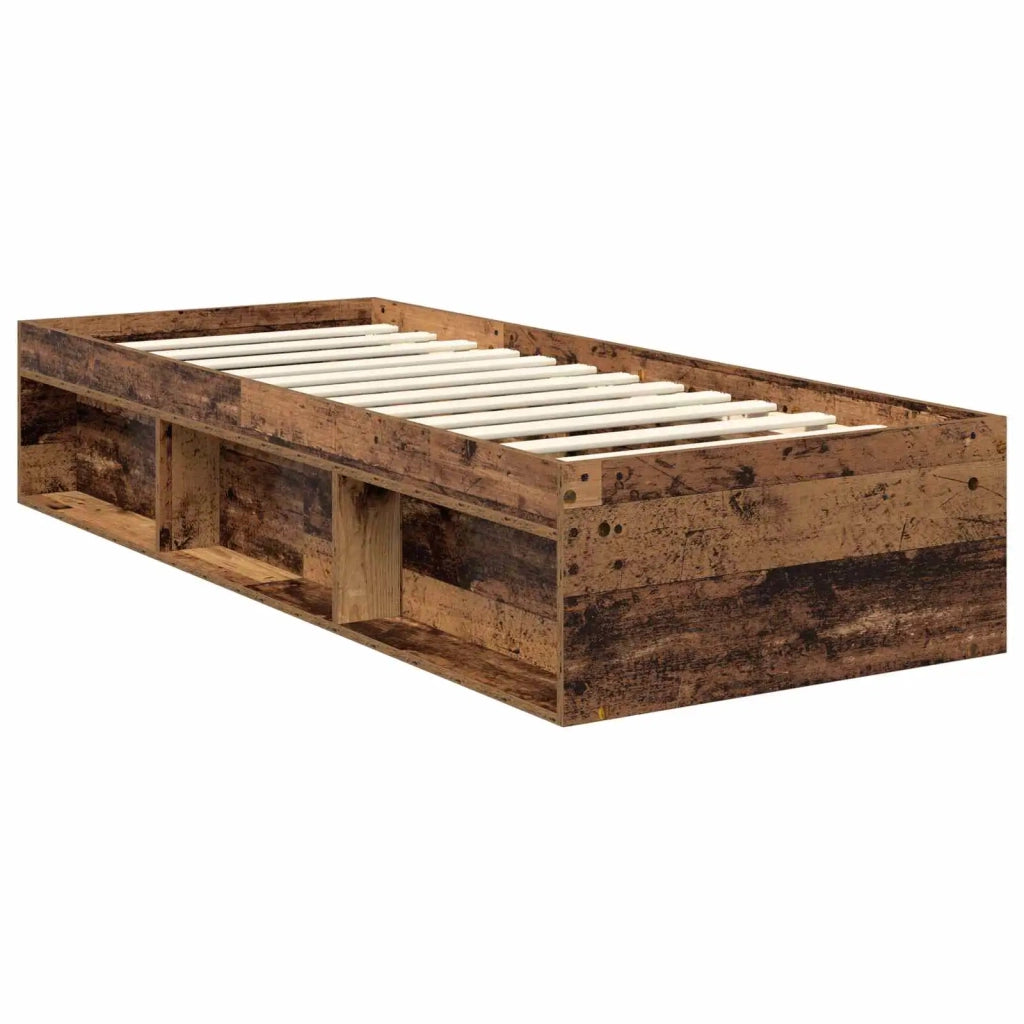 Struttura del letto-Giroletto Legno vecchio 75 x 190 cm Pino massello 417766