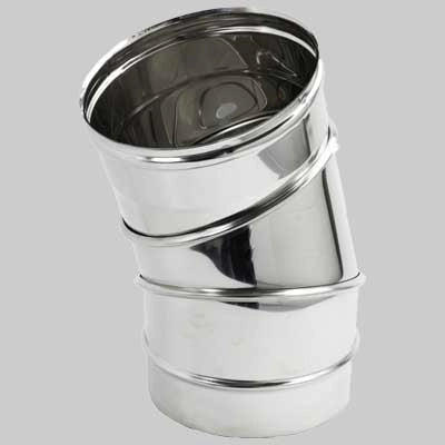 CURVA AISI 316 REGOLABILE DA 0 A 90  DM 130     MADE IN ITALY