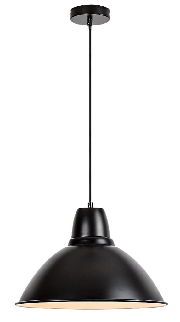 Lampada a sospensione Rabalux Wilbour nera Ø36 E27