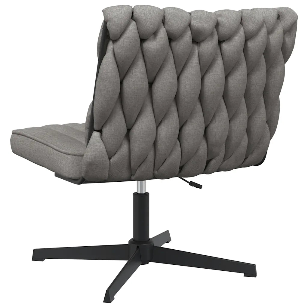 Sedia da Ufficio Girevole Grigio Chiaro in Tessuto 4105401