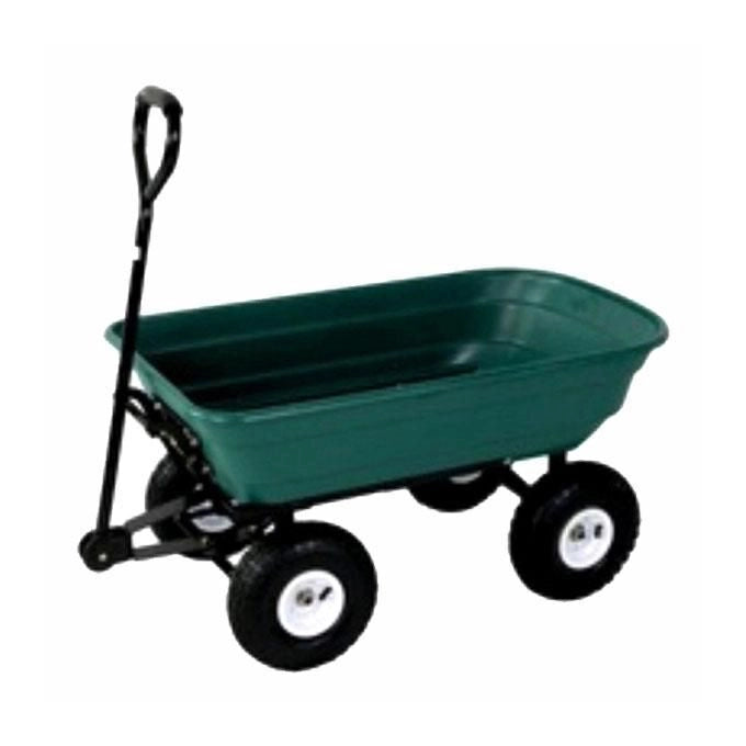 IL CAMPO 07889 Carrello Cruk con Vasca in Plastica 80 Litri Capacita' 120 Kg 4 Ruote Pneumatiche con Cerchioni in Acciaio colore Nero