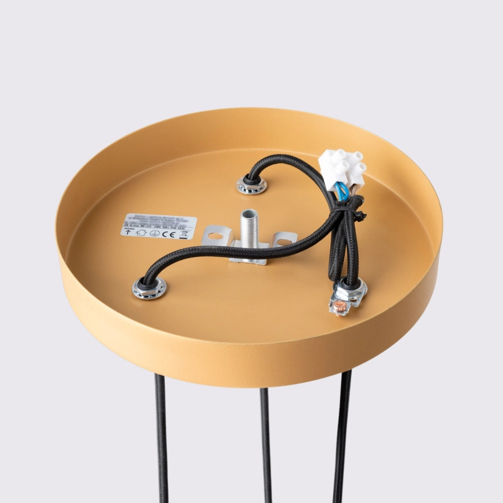 Lampada a sospensione KARBON 3P oro