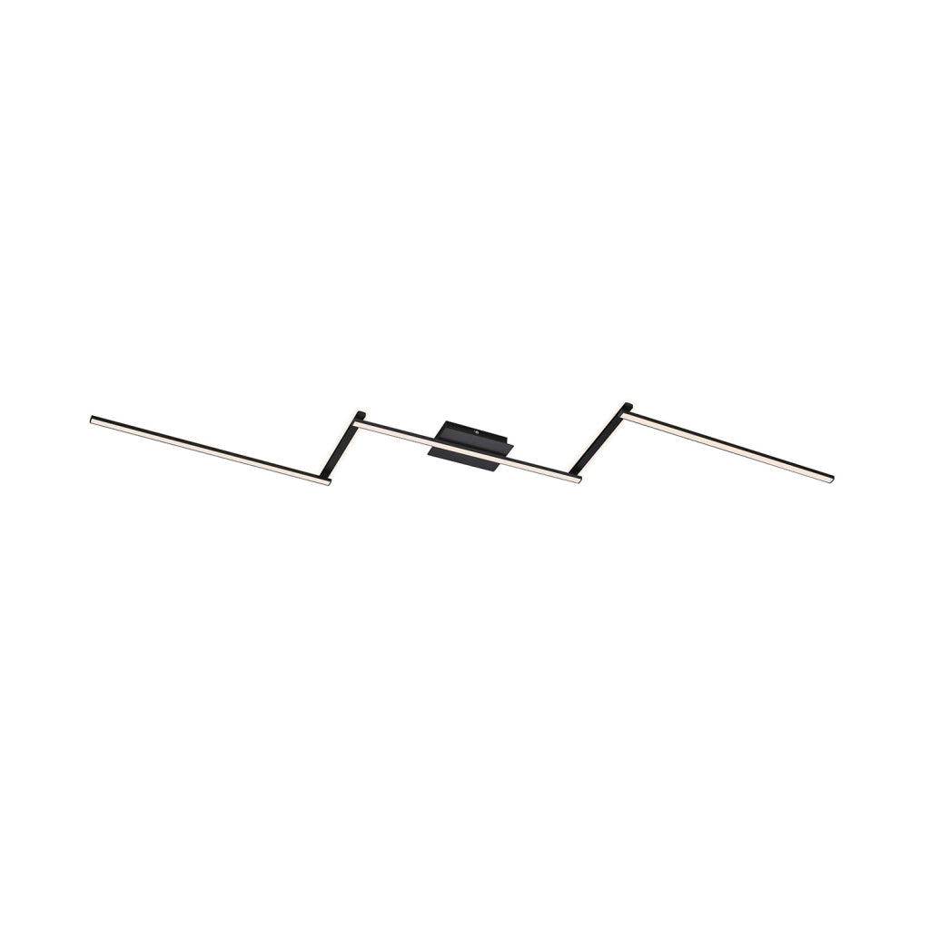 Plafoniera Moderna Staff Metallo Nero Led Integrato 24W 3000K
