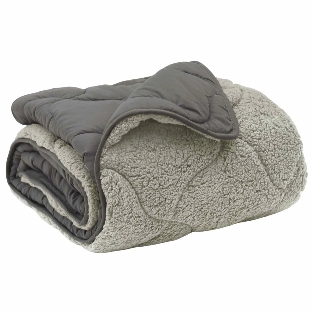 Duvet Invernale Trapuntato Grigio chiaro 220 x 260 cm 42026323