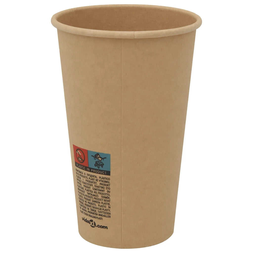 Tazze da CaffÃ¨ in Carta con Coperchi 1000 pz 16oz 400 ml