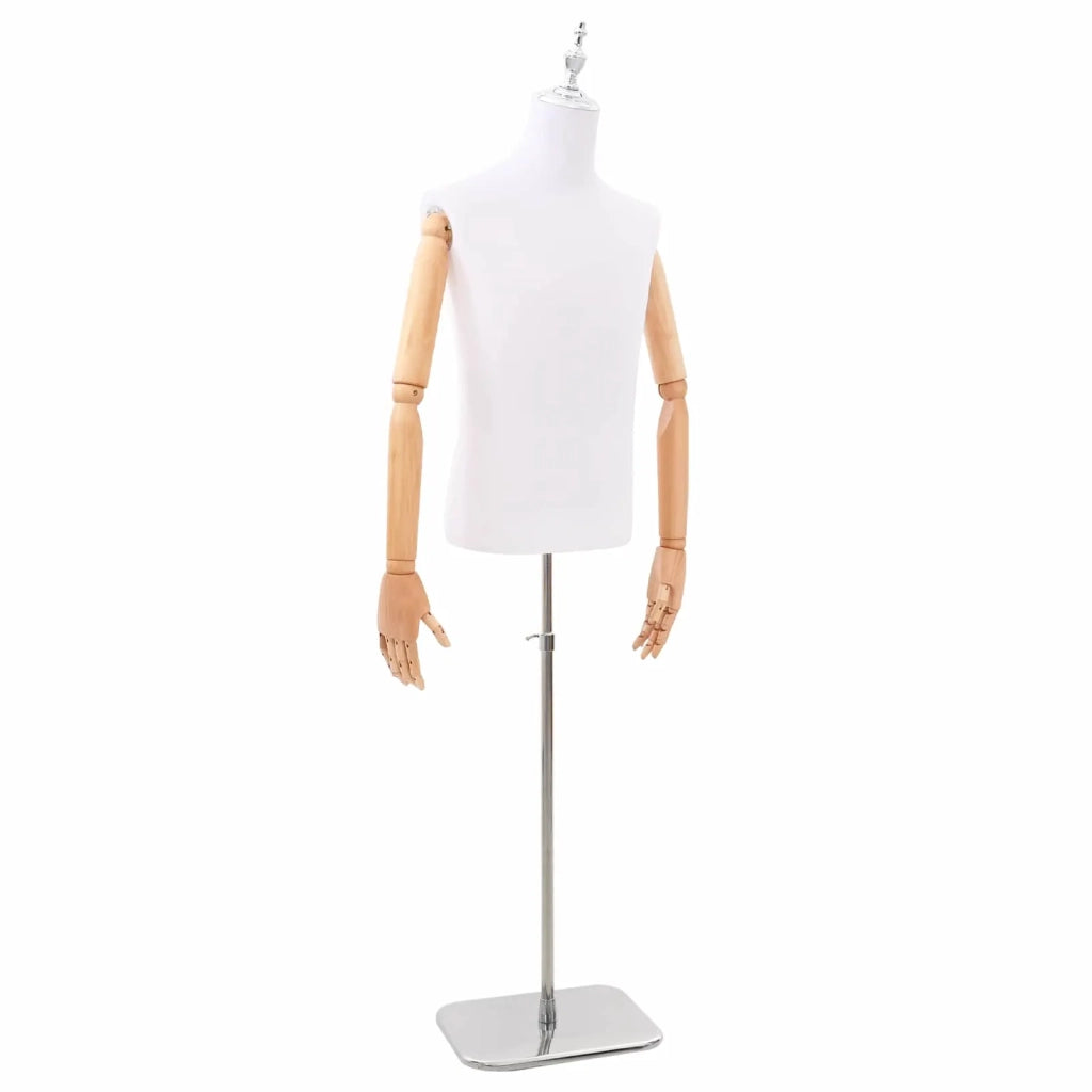 Manichino Regolabile 170-218 cm con Base Maschio PP Bianco 42041705