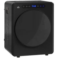 Asciugatrice, 6 Programmi, 40-60℃, 4 kg Capacità, compatta, Touch-Control, Nero