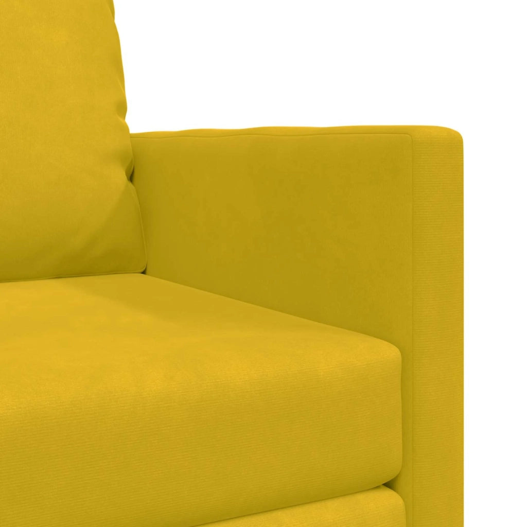 Divano letto Giallo Scuro 74 x 77 x 81 cm Velluto 4106618