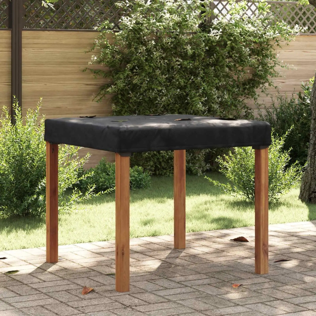Copertura Tavolo Tinta unita Nero 92 x 92 x 15 cm Tessuto 4106082