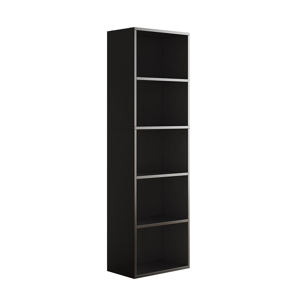 Vicco Libreria Nero 40 x 132 cm con 5 scomparti