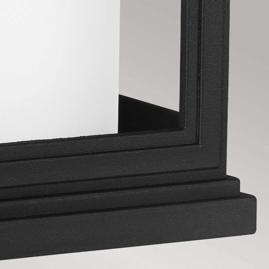 Applique esterna moderna nera E27 60W Roscoe Feiss