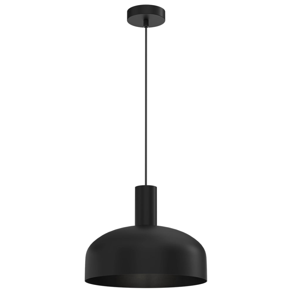 Lampada a sospensione Visby nera Ø30cm E27 Milagro