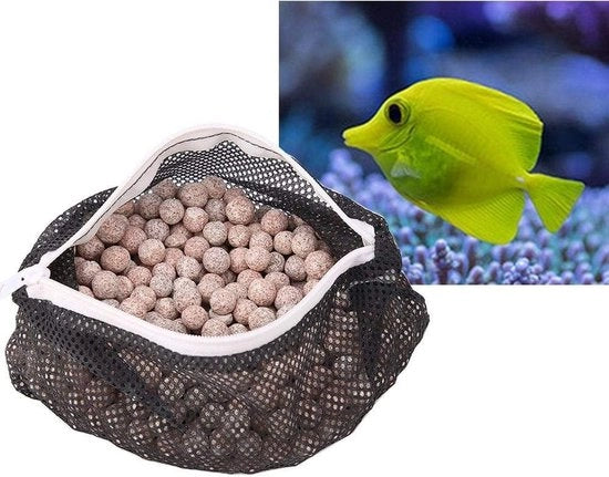 Filtro per Acquario Bio Balle - Filtrazione Biologica - 1 cm di Diametro - 1 Pacchetto - Colore Rosa - Sostenibile