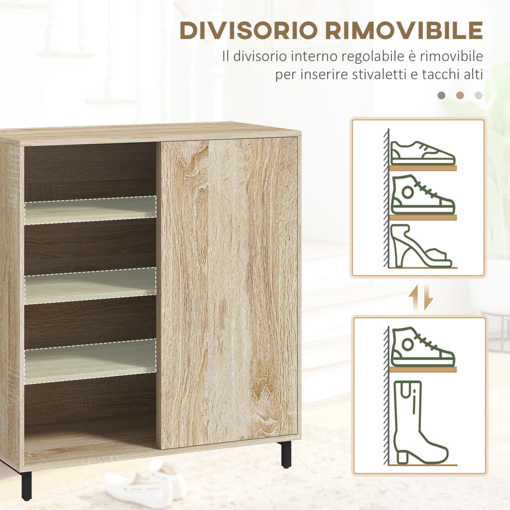 Armadio Scarpiera 4 Livelli Regolabile ¨C Minimal ¨C Bianco 80x40x93 cm