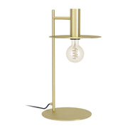 Lampada Da Tavolo Moderna Escandell Acciaio Ottone Spazzolato 1 Luce E27