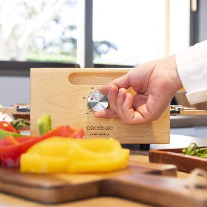 CECOTEC 03100 - Raclette Cheese&Grill 8400 Wood MixGrill