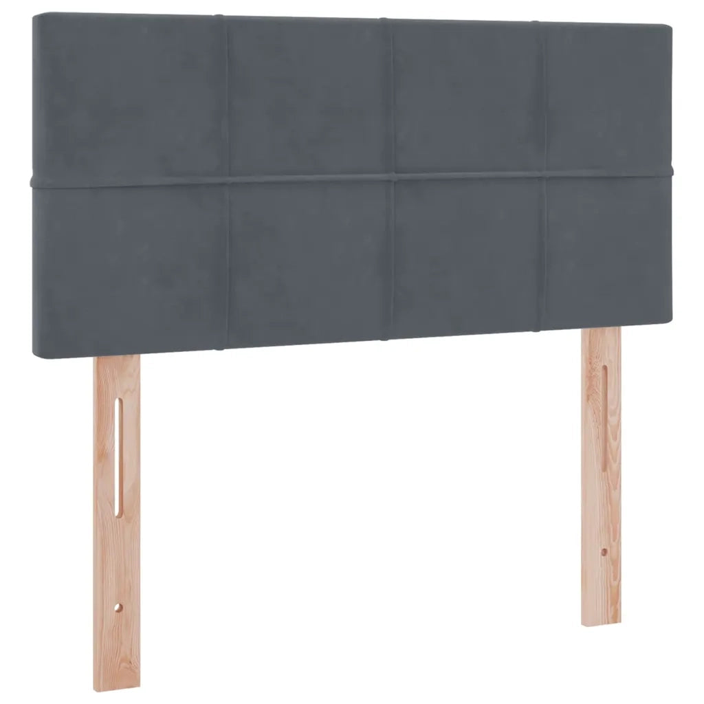 Letto con Contenitore Grigio scuro 90 x 200 cm Velluto 3370732