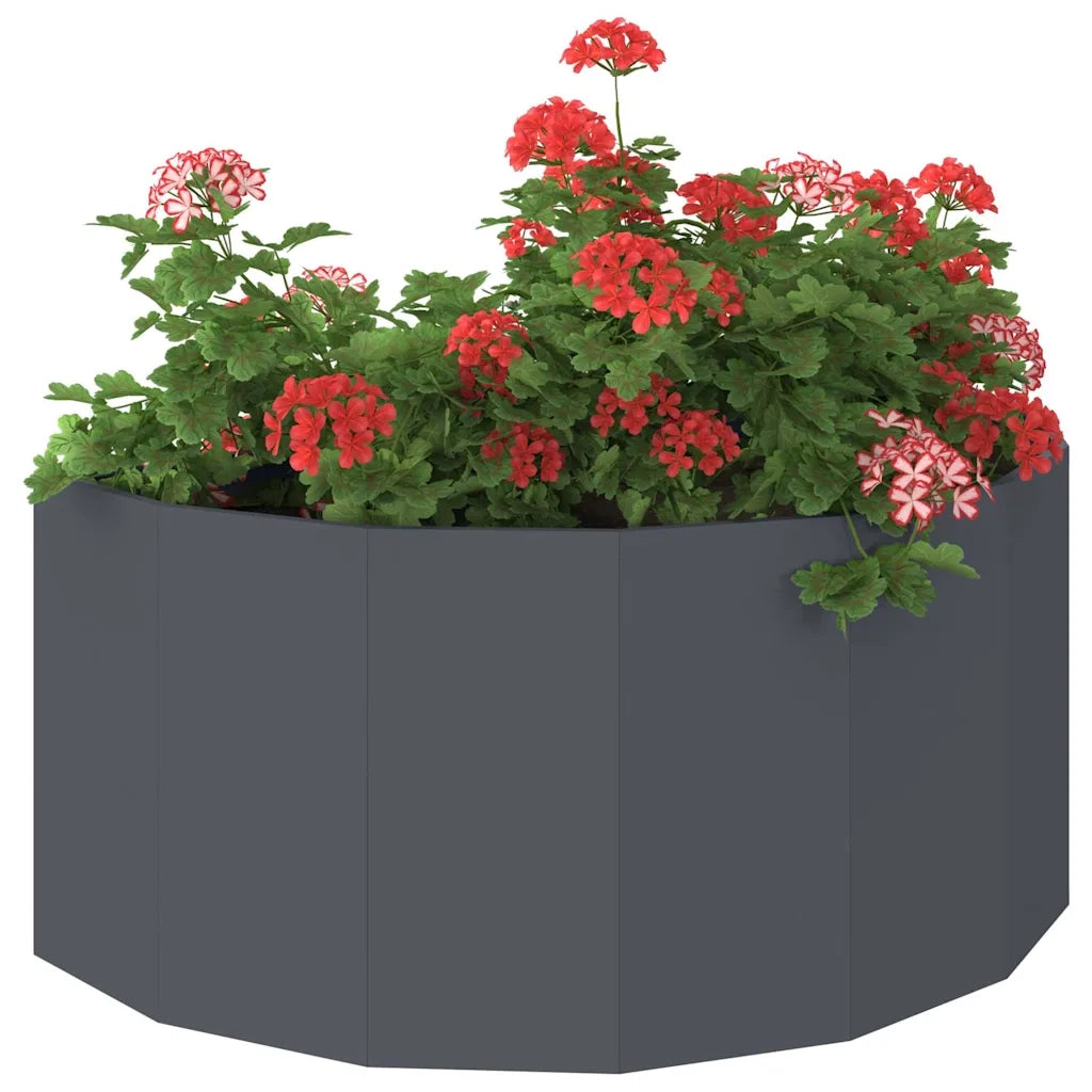 Fioriera Antracite 120 x 60 x 50 cm Acciaio 883705