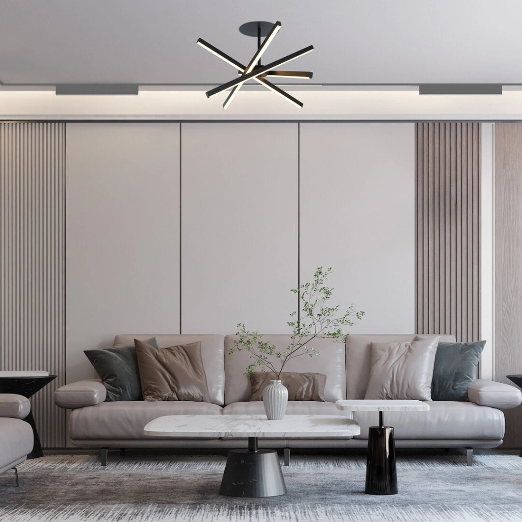 Plafoniera LED Rabalux Matilde nera 30W aste orientabili