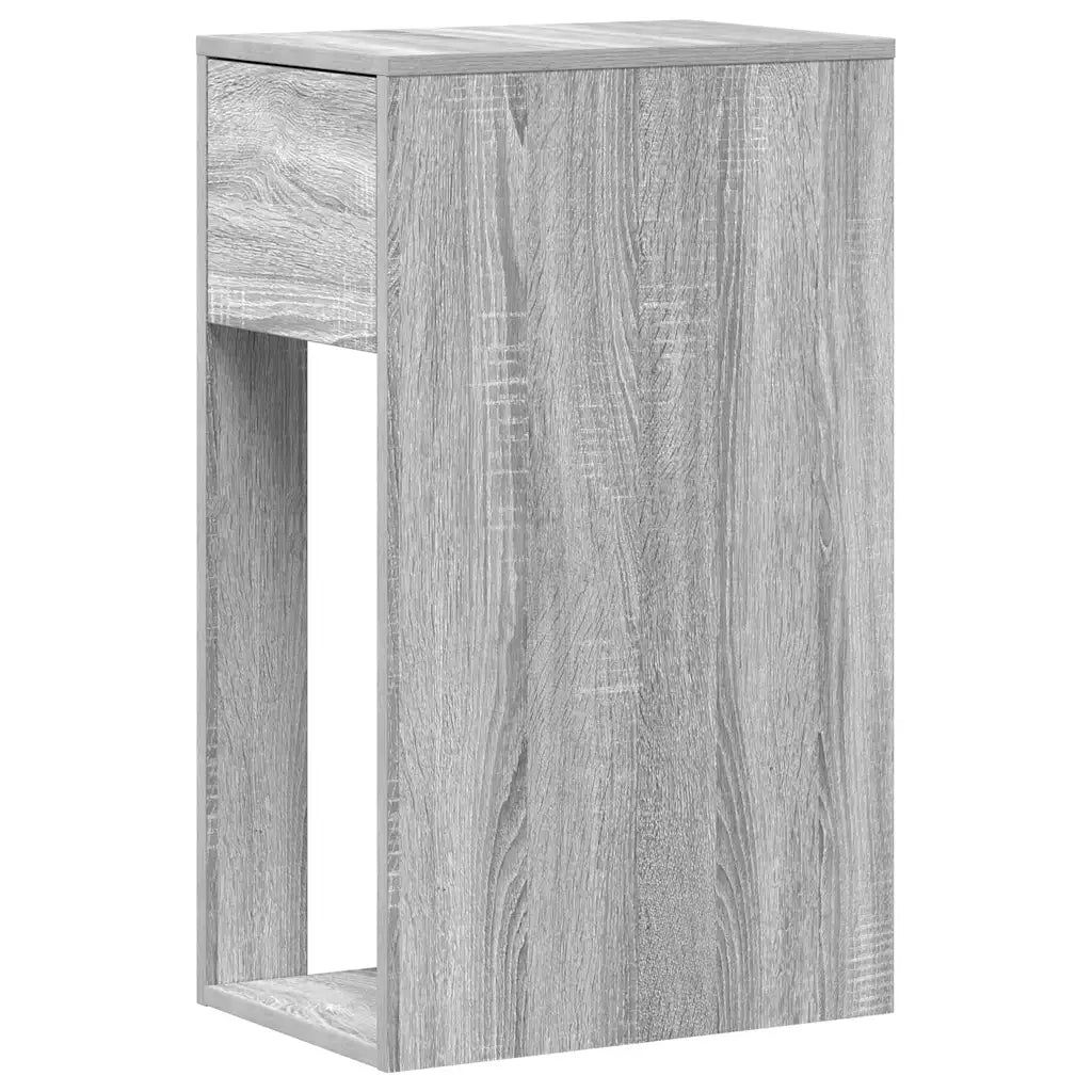 Supporto a Torre per Computer con Cassetto Grigio 30x44x74 cm 858736