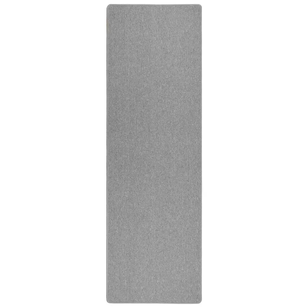 Runner in Moquette | Runner Tappeto Grigio chiaro 80 x 500 cm 100% Polipropilene