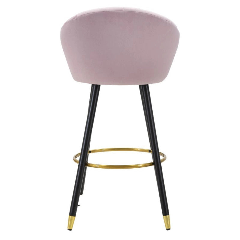 Sgabello Bar Prague Rosa cm 55x56x104