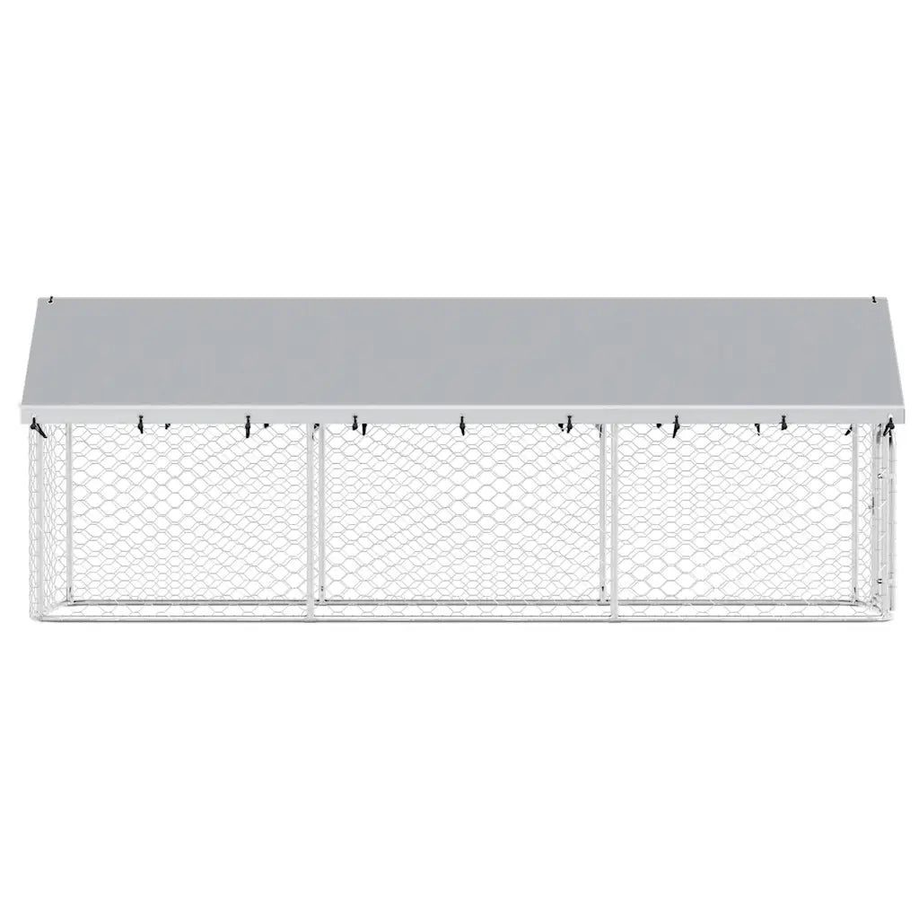 Gabbia per Cani da Esterno con Tetto 400x100x150 cm CFW3419861