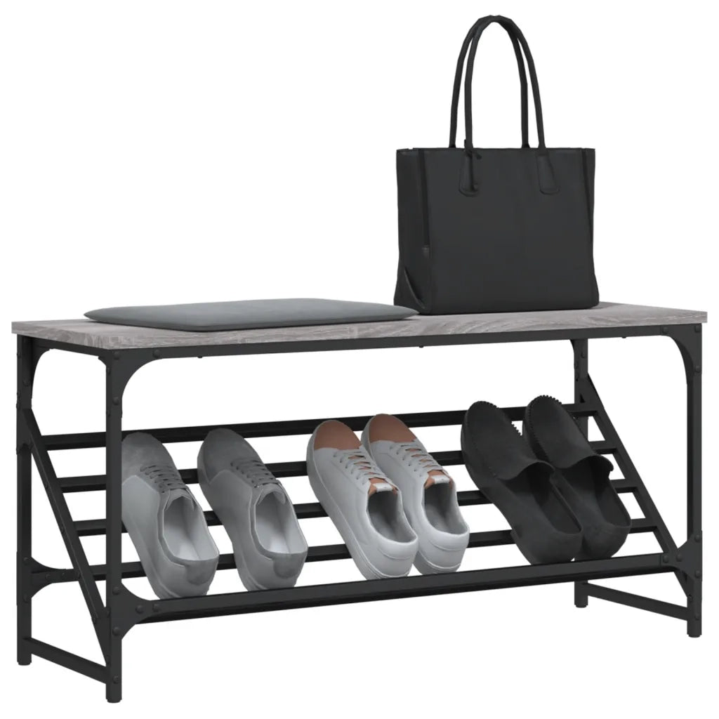 Scarpiera | Mobile per scarpe Grigio Sonoma 90x30x45 cm in Legno Multistrato