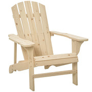 Poltrona Adirondack da Giardino ¨C Xylo ¨C Legno Massello Abete Naturale 78x89x88 cm