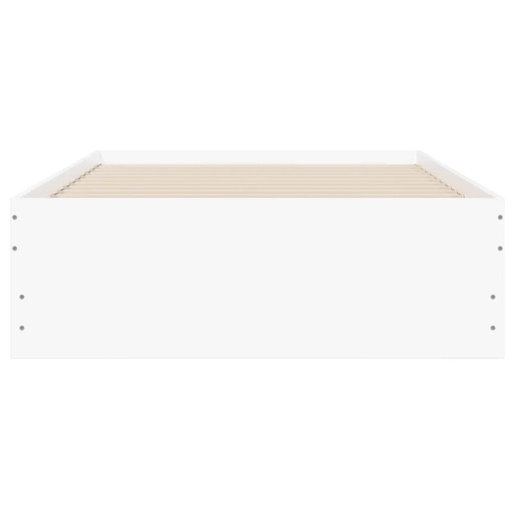 Giroletto con Cassetti Bianco 90x190 cm in Legno Multistrato