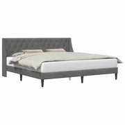 Letto matrimoniale | Letto per adulti | Struttura del letto Grigio scuro 180 x 200 cm Velluto