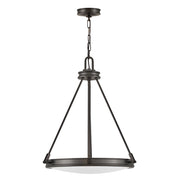 Sospensione Collier Hinkley nera Ø54 opale 4xE14 IP20