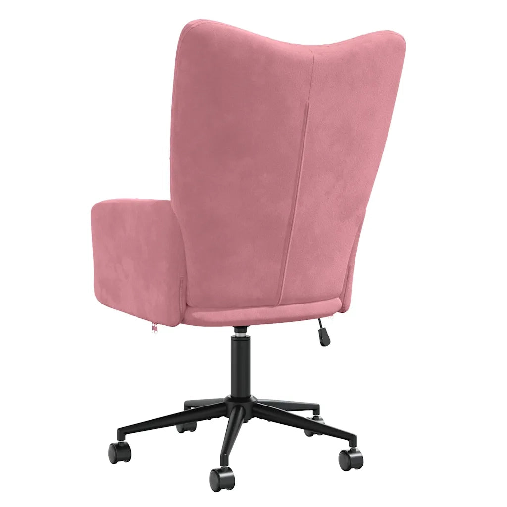 Sedia Relax Rosa in Velluto 328176
