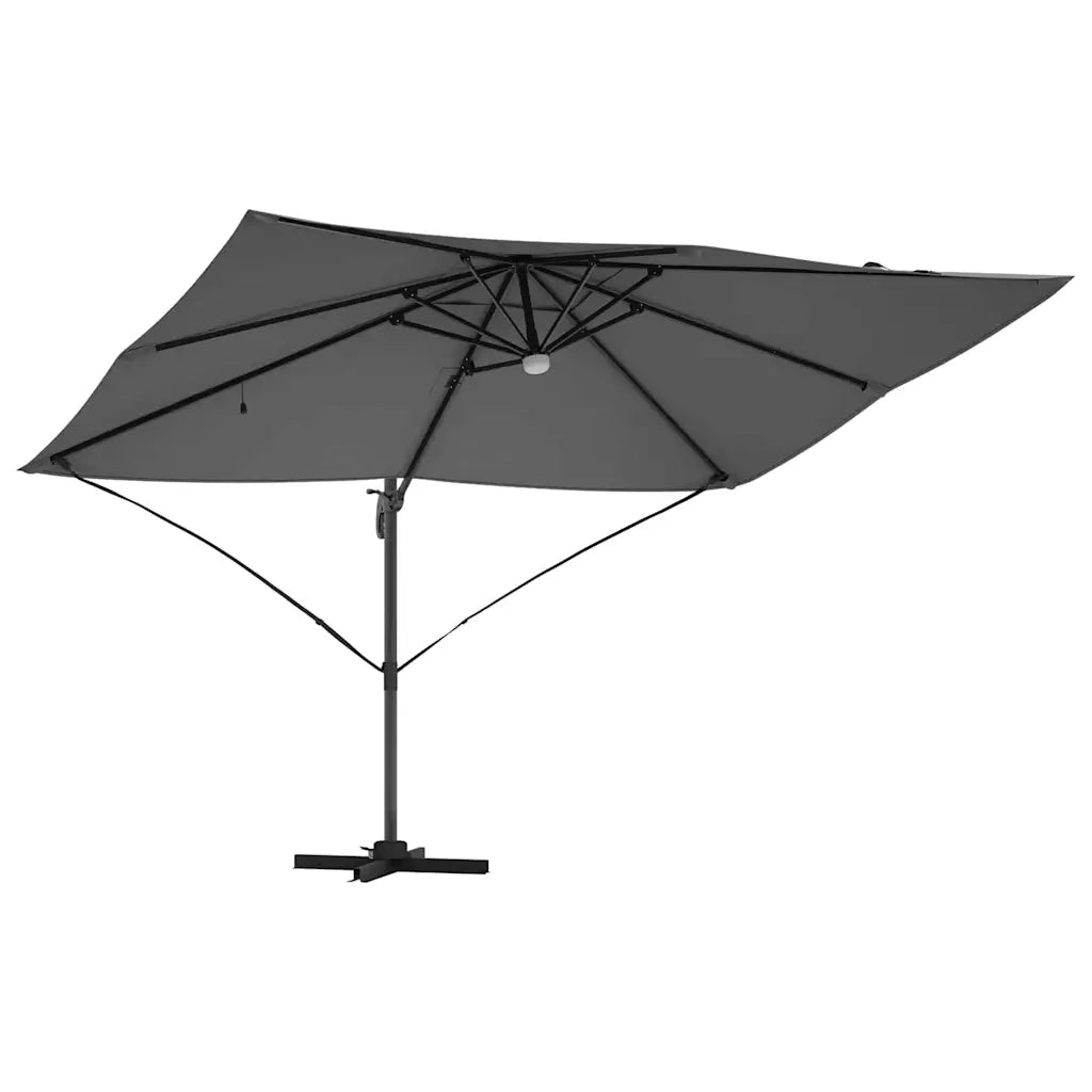 Ombrello | Parasolne Antracite 351 x 250 x 253 cm Poliestere e Alluminio
