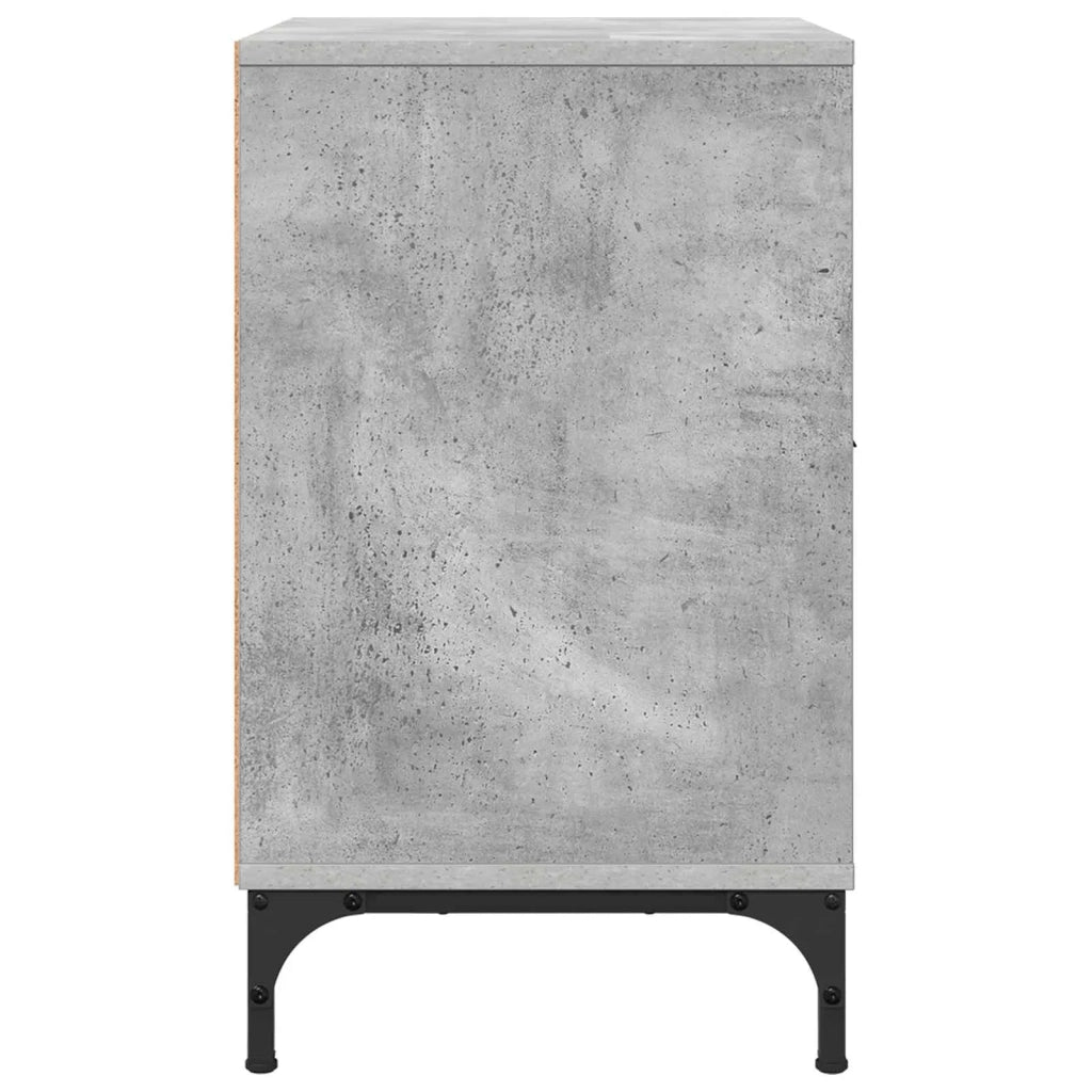 Armadio da Notte con cassetto Grigio cemento 49 x 36 x 61 cm 883480