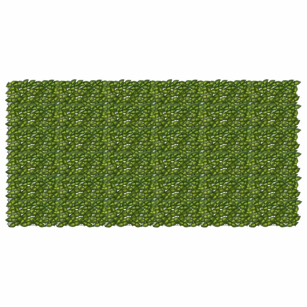 Paravento da Balcone | Schermo per balcone con foglie Verde e Giallo 300 x 150 cm