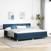 Letto a molle con materasso Blu 200 x 200 cm Tessuto 3341383