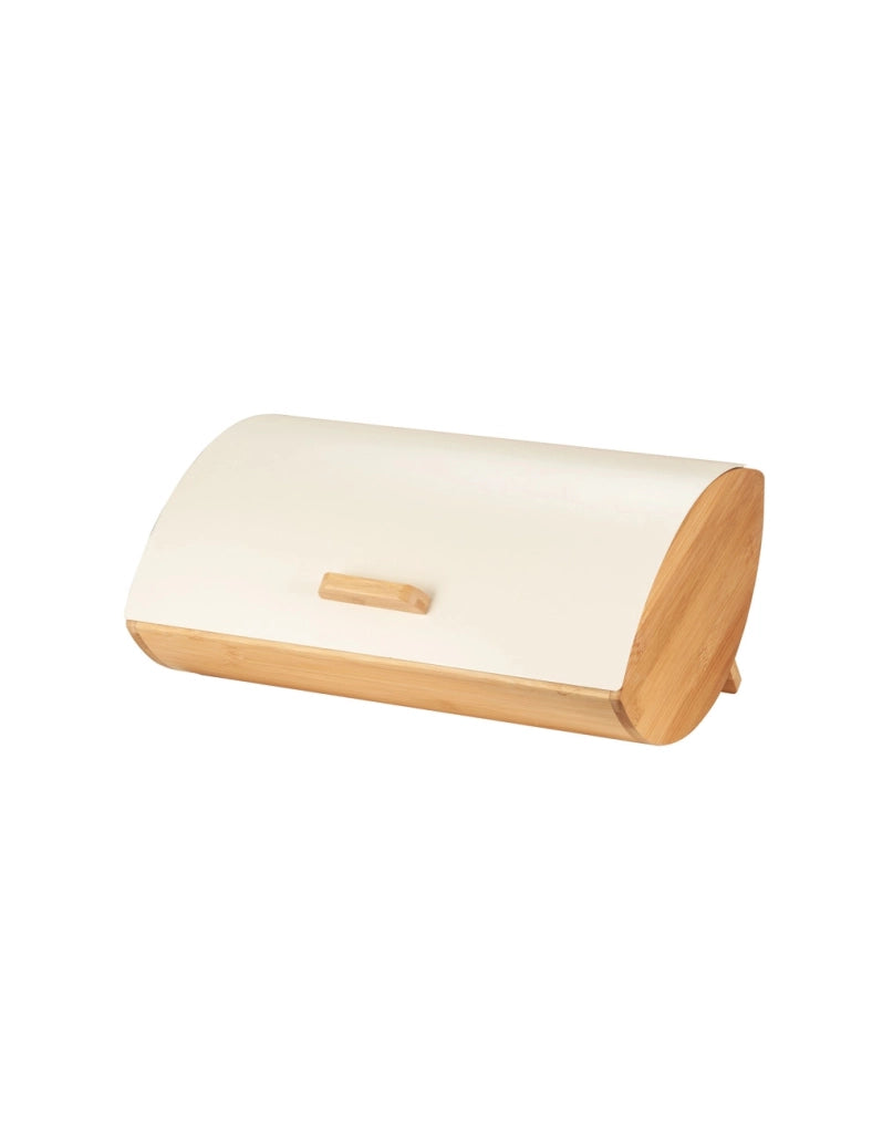 Portapane avorio bamboo/metal