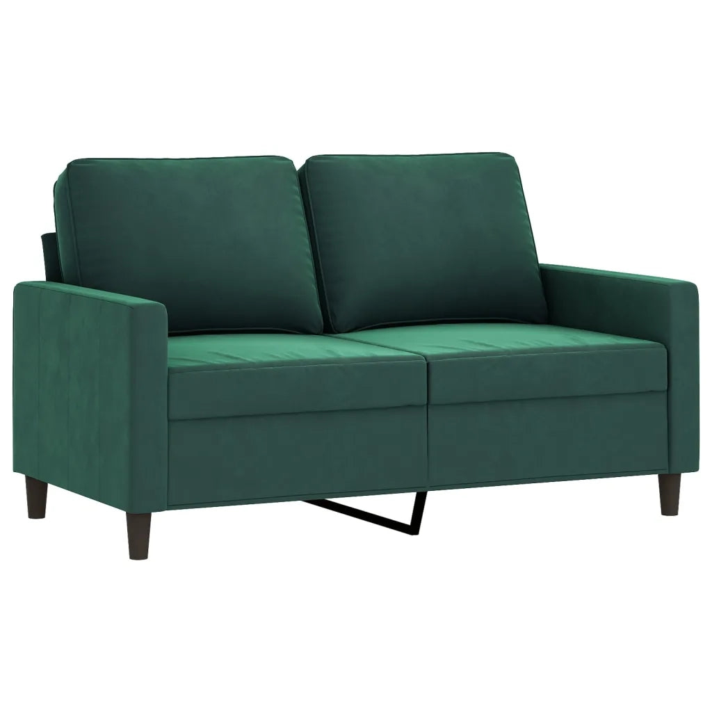 Set di Divani 4 pz Verde Scuro in Velluto 3201946