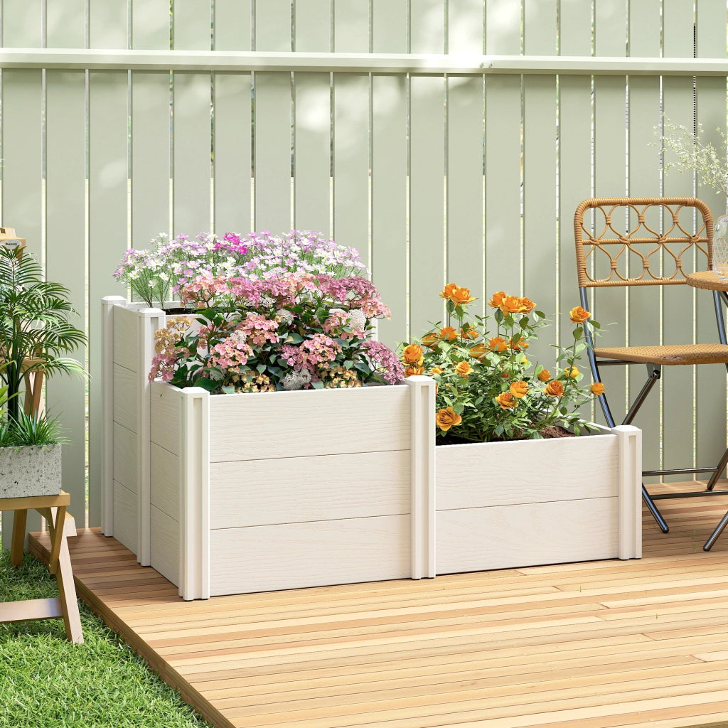Vaso da Giardino Modulare Impilabile 3 Livelli ¨C Minimal ¨C Plastica