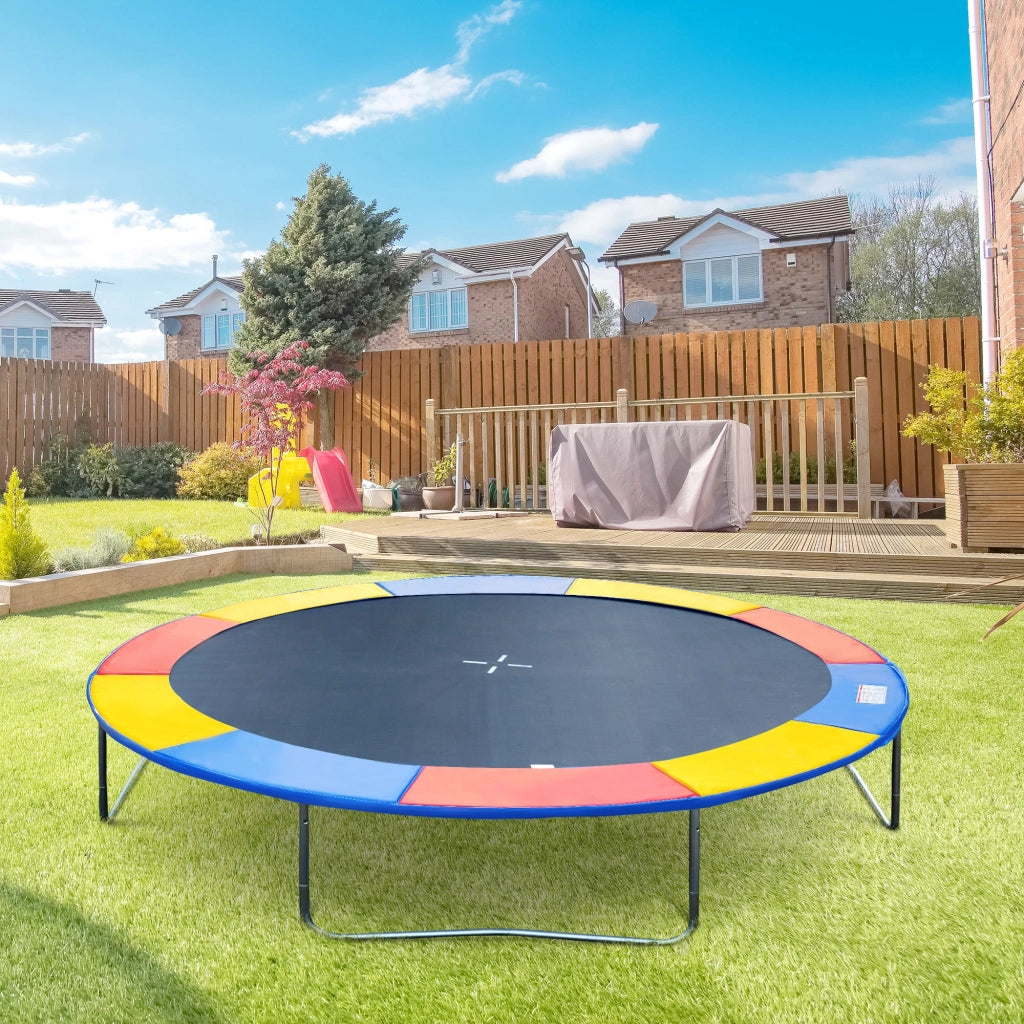 Copertura per Trampolino Elastico Rosso Giallo e Blu Ø244 cm