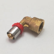 Tiemme raccordo 20 x 3/4 curvo gomito f femmina a pressare per tubo multistrato