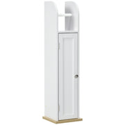 Mobile Bagno Salvaspazio con Portarotolo ¨C Xylo ¨C Bianco 3 Ante 20x20x80 cm
