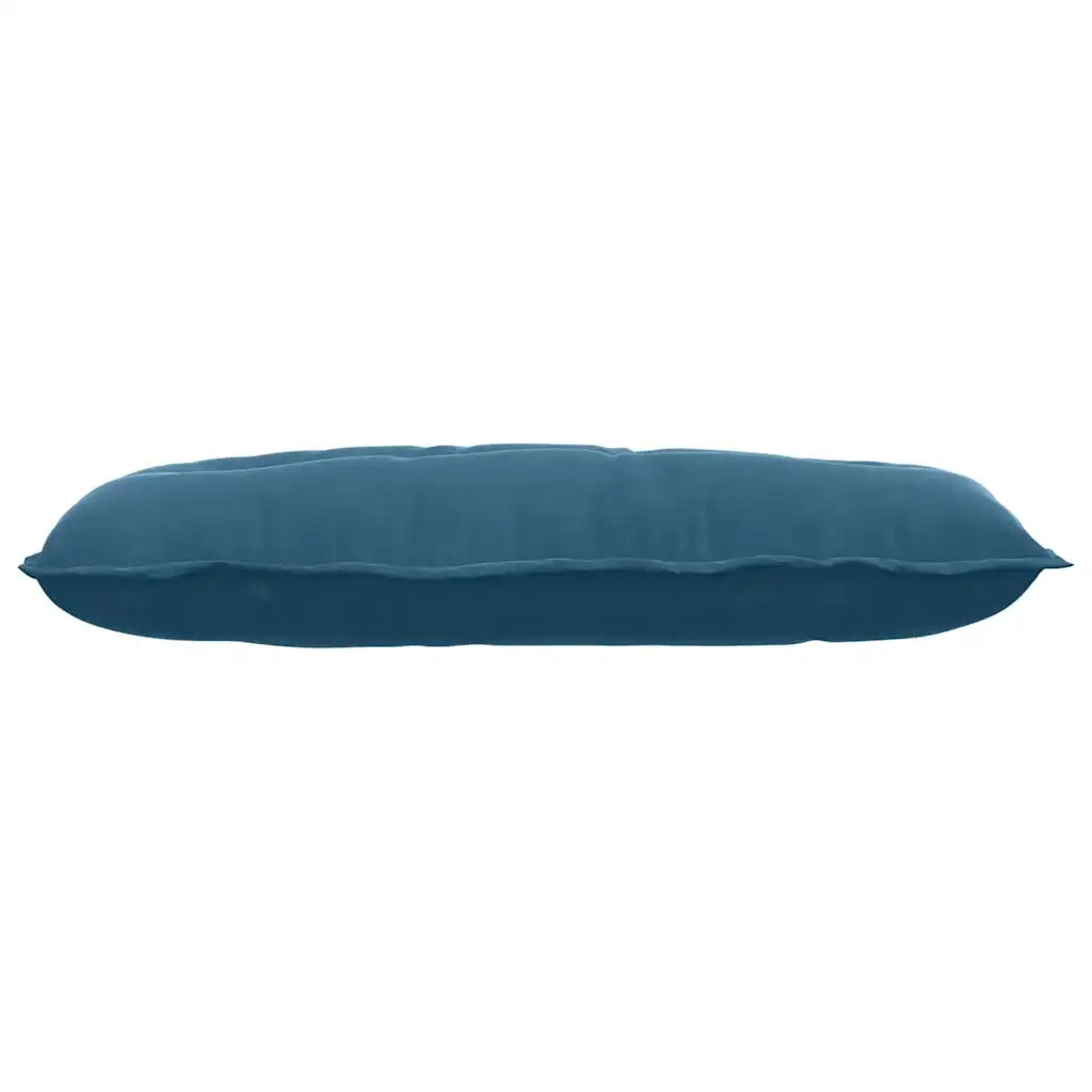 Cuscino per Schiena Blu 100 x 50 cm Tessuto in Cords 42014760